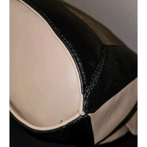 NWT! Pour La Victoire Cow Hair And Leather Handbag Colorblock $395 14x12x4 - Picture 14 of 15